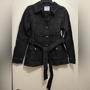 NWT Old Navy Jean Utility Jacket in the “Washed Black” Colorway